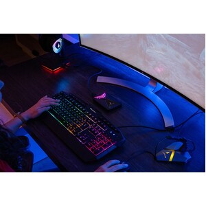 SUREFIRE KingPin Gaming-Tastatur - Kabel Konnektivität - USB 2.0 Typ A Schnittstelle - RGB LED - Deutsch - QWERTZ Layout -
