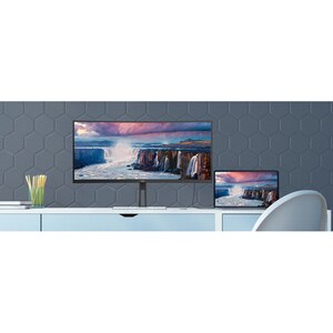 AOC U34V5C/BK 34" Class WQHD Gaming LCD Monitor - 21:9 - Matte Black - 86.4 cm (34") Viewable - Vertical Alignment (VA) - 