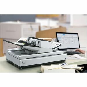 Fujitsu fi-7700 Flatbed/ADF Scanner - 600 dpi Optical - 24-bit Color - 8-bit Grayscale - 100 ppm (Mono) - 100 ppm (Color) 