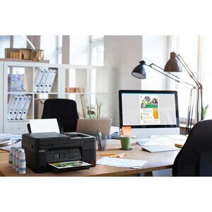 Canon PIXMA G4570 Wireless Inkjet Multifunction Printer - Colour - Black - Copier/Fax/Printer/Scanner - 4800 x 1200 dpi Pr