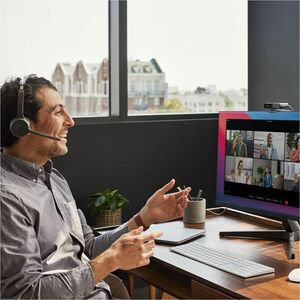 Cisco Kabel/Kabellos Kopfbügel Stereo Headset - Schwarz - Google Assistant, Siri - Binaural - Geschlossen - 20 Hz bis 20 k