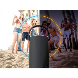 Treblab HD-Force Portable Bluetooth Speaker System - 50 W RMS - Black - 80 Hz to 16 kHz - Battery Rechargeable
