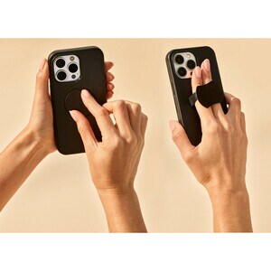OtterBox OtterGrip Symmetry Case for Apple iPhone 14 Pro Max Smartphone - Black - Bacterial Resistant, Drop Resistant, Bum