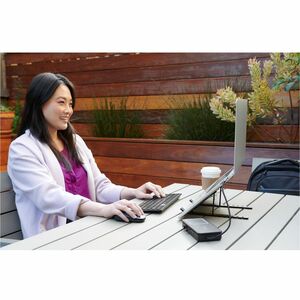 Kensington Collapsible Aluminum Laptop Riser - Up to 16" Screen Support - 11.02 lb Load Capacity - 5.83" Height - Desktop 