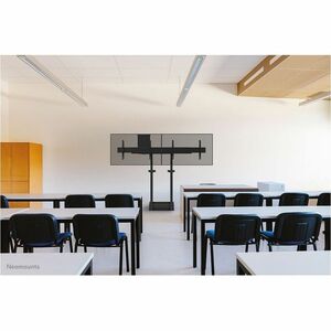 Neomounts Wall Mount for Display - Black - Height Adjustable - 1 Display(s) Supported - 139.7 cm to 254 cm (100") Screen S