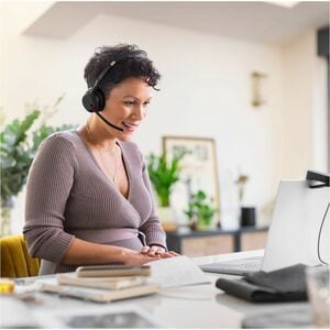 Jabra Evolve2 55 Wireless On-ear Stereo Headset - Binaural - Supra-aural - 3000 cm - Bluetooth - 20 Hz to 20 kHz - MEMS Te
