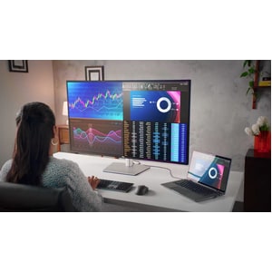 Dell UltraSharp U4323QE 43 Zoll Klasse 4K UHD LCD-Monitor - 16:9 Format - Silber - 108 cm (42,5 Zoll) Viewable - IPS-Techn