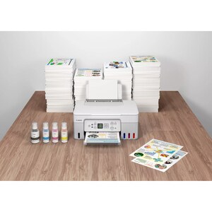 Canon PIXMA G3270 Wireless MegaTank Inkjet Multifunction Printer - Color - White - Copier/Printer/Scanner - 4800 x 1200 dp