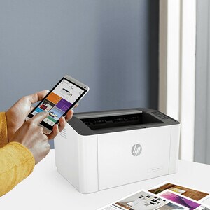 HP 108w Desktop Wireless Laser Printer - Monochrome - 21 ppm Mono - 1200 x 1200 dpi Print - Manual Duplex Print - 150 Shee