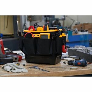 Fluke TB25 Carrying Case Rugged (Bucket) Tools - Black - Damage Resistant, Water Proof Bottom - Polyester, Polyvinyl Chlor