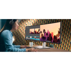 Dell UltraSharp U4924DW 49 Zoll Class Dual Quad HD (DQHD) Gekrümmter Bildschirm LCD-Monitor - 32:9 Format - 124,5 cm (49 Z