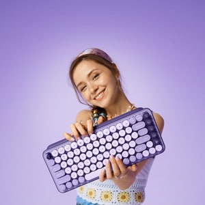 Logitech POP Keys Wireless Mechanical Keyboard with Customizable Emoji Keys - Wireless Connectivity - Bluetooth - 5.1 - 10