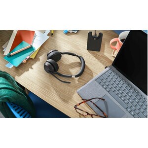 Jabra Evolve2 55 Headset - Stereo - Wireless - Bluetooth - 98.4 ft (30 m) - 20 Hz to 20 kHz - On-ear - Binaural - Supra-au