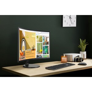 Samsung Essential S27C360EAU 27" Class Full HD Curved Screen LCD Monitor - 16:9 - 68.6 cm (27") Viewable - Vertical Alignm