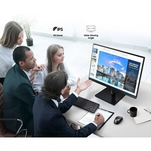 Samsung F24T450FZU 24" Class Full HD LCD Monitor - 16:9 - Black - 60.5 cm (23.8") Viewable - In-plane Switching (IPS) Tech