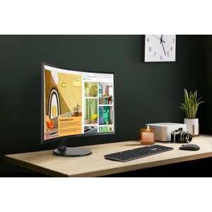 Samsung S24C360EAU 24" Class Full HD Curved Screen LCD Monitor - 16:9 - 61 cm (24") Viewable - Vertical Alignment (VA) - L