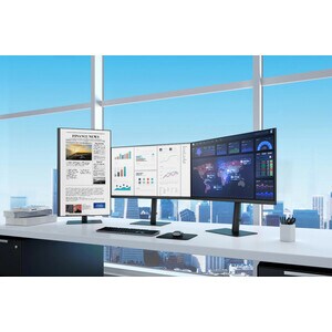 Samsung S27B610EQU 27" Class WQHD LCD Monitor - 16:9 - Black - 68.6 cm (27") Viewable - In-plane Switching (IPS) Technolog