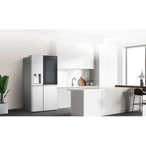 Congelatore/Freezer LG GSXV90MBAE 635 L Combinato - Metallico - Vetro temprato - Digital Inverter Compressor - Smart Conne