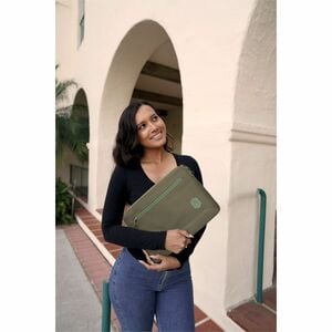 STM Goods Eco Carrying Case (Briefcase) for 38.1 cm (15") to 40.6 cm (16") Notebook - Black - 300D Polyester Body - Trolle