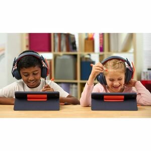 Logitech Zone Learn Wired Over-the-ear Stereo Headset - Classic Blue - Binaural - Circumaural - 131.1 cm Cable - Noise Can
