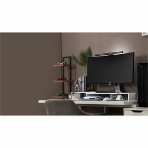 BenQ ScreenBar Halo Lichtleiste - Grau - An Monitor montierbar - LED Glühbirne - Aluminium für LCD-Monitor, Lesen - 100 mm