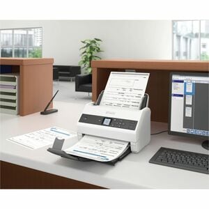 Epson WorkForce 870 Sheetfed Scanner - 600 dpi Optical - 10-bit Color - 65 ppm (Mono) - 65 ppm (Color) - Duplex Scanning -