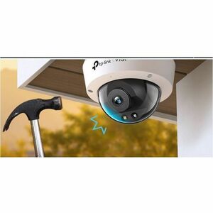 TP-Link VIGI C240 4 Megapixel Innen/Außen Netzwerkkamera - Farbe - Kuppel - Schwarz, Weiß - 30 m Infrarot/Farbe Nachtsicht
