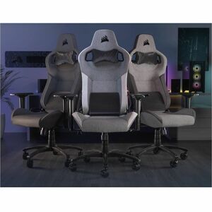 Sillón de Juego Corsair T3 RUSH - Material/Tejido, Nilón, Espuma de memoria, Acero - Carbón