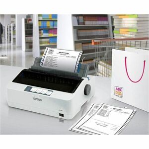 Epson LQ-310 24-pin Dot Matrix Printer - Monochrome - 416 cps Mono - 36.32 cm (14.30"), 9.14 cm (3.60"), 10.41 cm (4.10"),