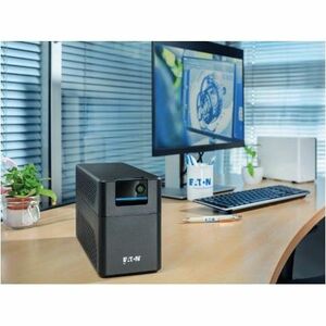 UPS line-interactive Eaton 5E700UD - 700 VA/360 W - Tower - AVR - 2 Minuto Stand-by - 230 V ca Ingresso - 195 V AC, 257 V 