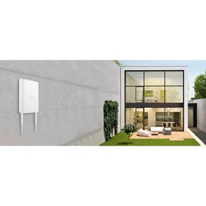 ZYXEL NWA55AXE Dual Band IEEE 802.11 a/b/g/n/ac/ax 1.73 Gbit/s Wireless Access Point - Outdoor - 2.40 GHz, 5 GHz - 2 x Ext