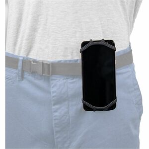 MOBILIS Universal Tasche (Halfter) Mobiltelefon, Handheld Terminal - Schwarz - Silikon Körper - Gürtelclip, Halfter