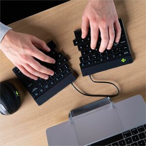 R-Go Split Break Keyboard - R-Go Split Break ergonomic keyboard, with break software, Bluetooth 5.0, AZERTY (BE) layout, w