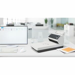 Ricoh ImageScanner fi-8250 Flachbett-/ADF-Scanner - 600 dpi Optische Auflösung - 24-bit Farbtiefe - 8-bit Graustufen - USB