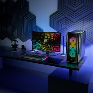 Corsair iCUE 5000T Carcasa para computdora - ATX Placa base admitida - Media Torre - Vidrio templado, Acero - Negro - 6 x 
