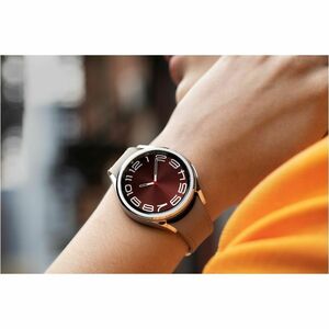 Samsung Galaxy Watch6 Classic (Bluetooth + 4G, 47mm) - 47 mm - Bluetooth - Silver - Leather Band Material - LTE