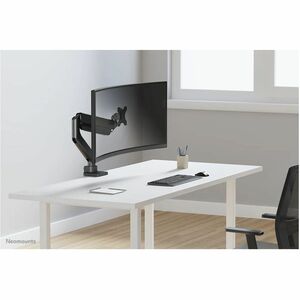 Neomounts Mounting Arm for Monitor, Display Screen, Curved Screen Display, Flat Panel Display - Black - Height Adjustable 