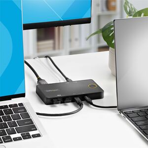 StarTech.com KVM Switchbox - 2 Computer(s) - 1 Local User(s) - 4K - 4096 x 2160 - 6 x USB - USB 2.0 - 1 x HDMI