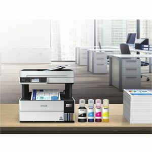 Epson L6490 Wired & Wireless EcoTank Inkjet Multifunction Printer - Colour - Copier/Fax/Printer/Scanner - 37 ppm Mono/23 p