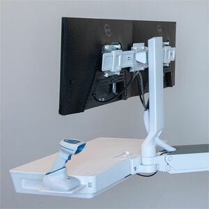 Ergotron CareFit 98-650-251 Mounting Bracket for LCD Monitor - White - Landscape/Portrait - 2 Display(s) Supported - 24" t