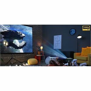 AAXA Technologies P400+ Short Throw LED Projector - 16:9 - Space Gray - 1920 x 1080 - Front - 1080p - 30000 Hour Normal Mo