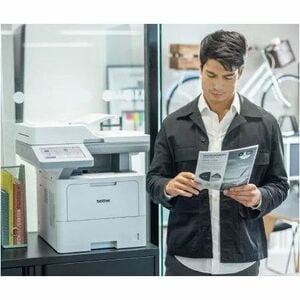 Brother MFC-L6710DW Wired & Wireless Laser Multifunction Printer - Monochrome - Copier/Fax/Printer/Scanner - 50 ppm Mono P