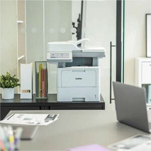 Brother MFC-L6910DN Wired Laser Multifunction Printer - Monochrome - Grey - Copier/Fax/Printer/Scanner - 50 ppm Mono Print