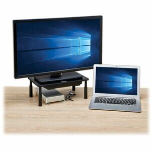 Tripp Lite series Monitor Riser for Desk, 15 x 9 in. - Height Adjustable, Storage Drawer, Metal - 44 lb (19958.06 g) Load 