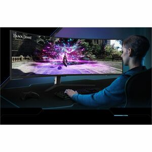 Samsung Odyssey Neo G9 S57CG952NU 57" Class DUHD Curved Screen Gaming LED Monitor - 32:9 - Black, White - 144.8 cm (57") V