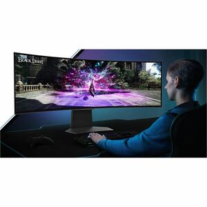 Monitor Smart OLED Gaming Samsung Odyssey G9 S49CG950SL 49" (124.5cm) Class Dual Quad HD (DQHD) Pantalla curva - 32:9 - Pl