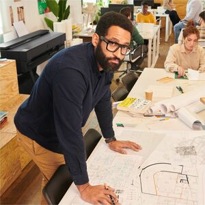 HP Designjet T850 DIN A0 Tintenstrahl-Großformatdrucker - 914,40 mm (36 Zoll) Druckbreite - Farbe - 6 Farbe(n) - 25 s Farb