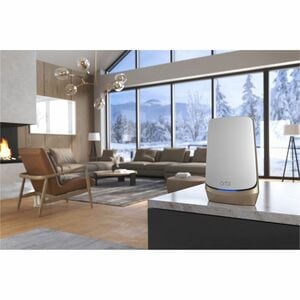 Netgear Orbi RBRE960 Wi-Fi 6E IEEE 802.11ax Ethernet Wireless Router - Quad Band - 2.40 GHz ISM Band - 6 GHz UNII Band - 1