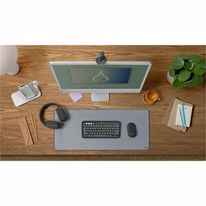 Logitech Pebble Keys 2 K380s Keyboard - Wireless Connectivity - USB Interface - Brazilian Portuguese - Graphite - Bluetoot