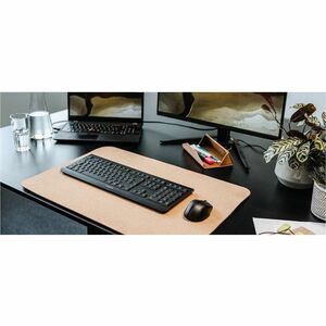 CHERRY KW 3000 Keyboard - Wireless Connectivity - USB 2.0 Type A Interface - English (US) - Black - Rubber Dome Keyswitch 